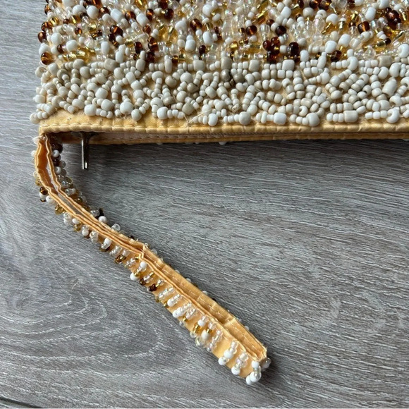 Suzie  Blue Beaded Evening Clutch - Picture 6 of 11